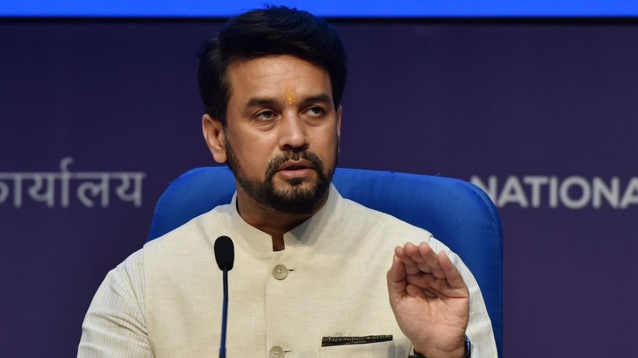 Union Information and Broadcasting Minister Anurag Thakur. Credit: PTI file photo