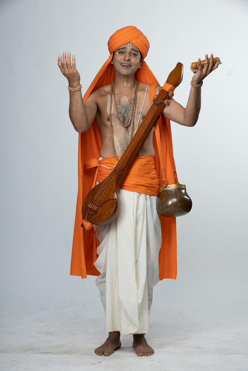 Deepak Subramanya as 'Purandara Dasa'.