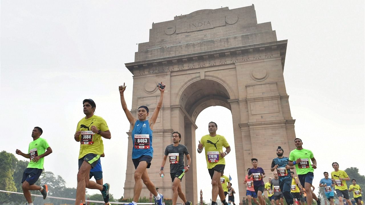 New Delhi Marathon. Credit: PTI File Photo