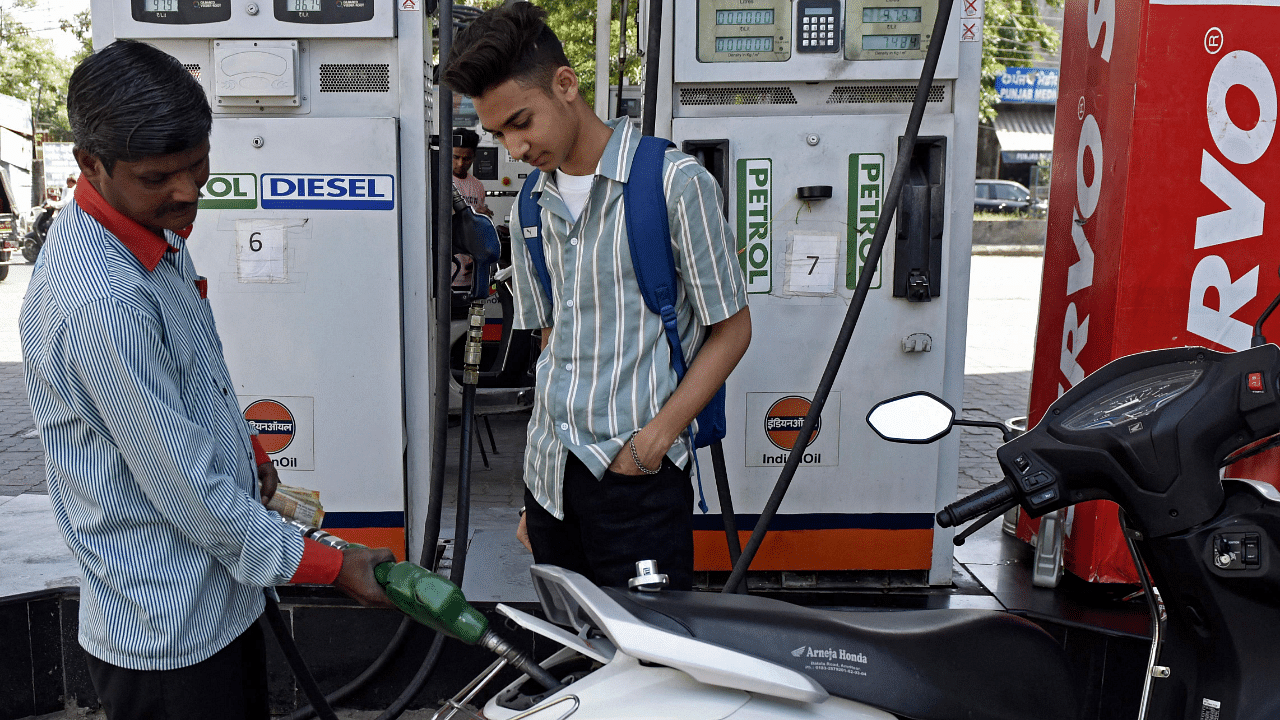 In four increases, petrol and diesel prices have gone up by Rs 3.20 a litre. Credit: AFP Photo