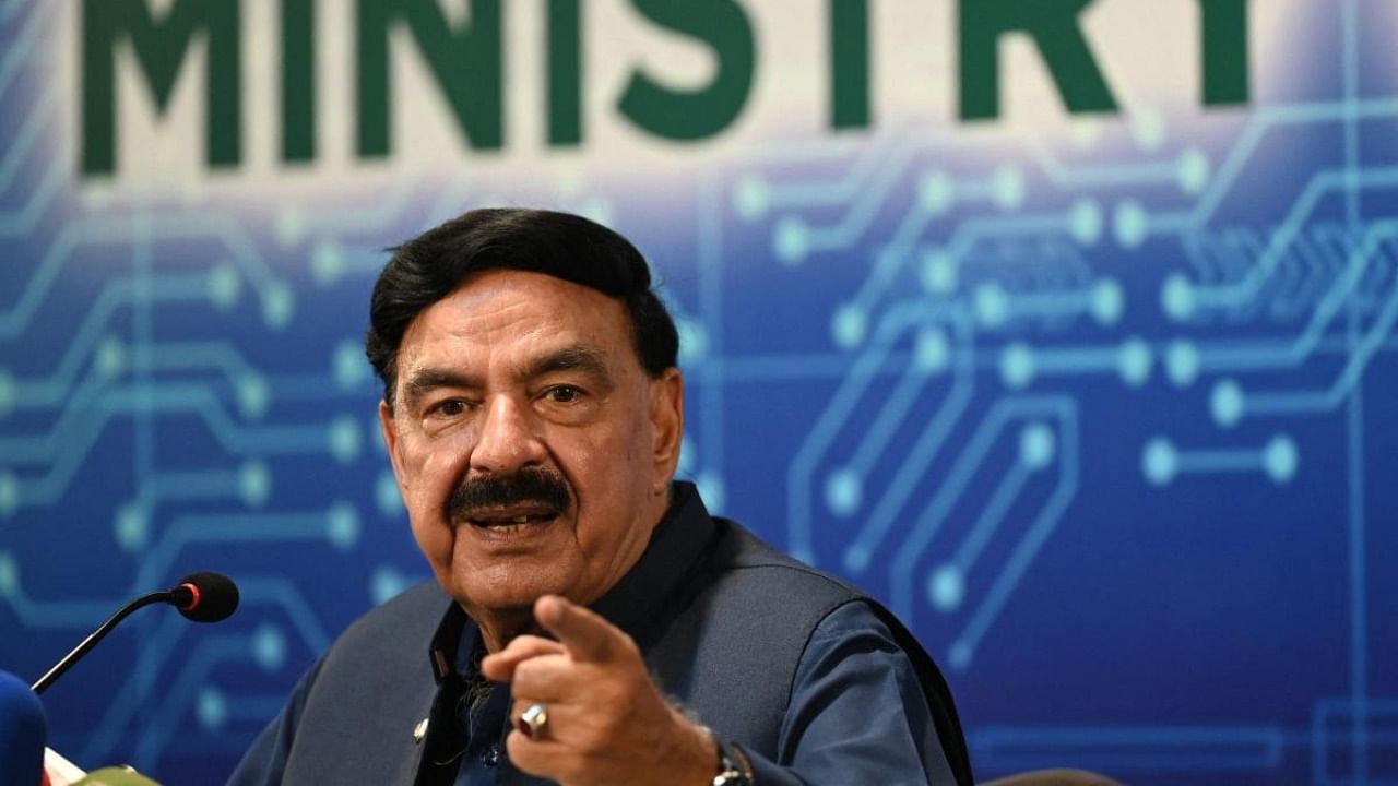 Pakistan's Interior Minister Sheikh Rashid Ahmad. Credit: AFP Photo