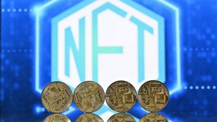 Selling art as non-fungible tokens, or NFTs uses the same technology as cryptocurrencies such as Bitcoin. Credit: AFP File Photo