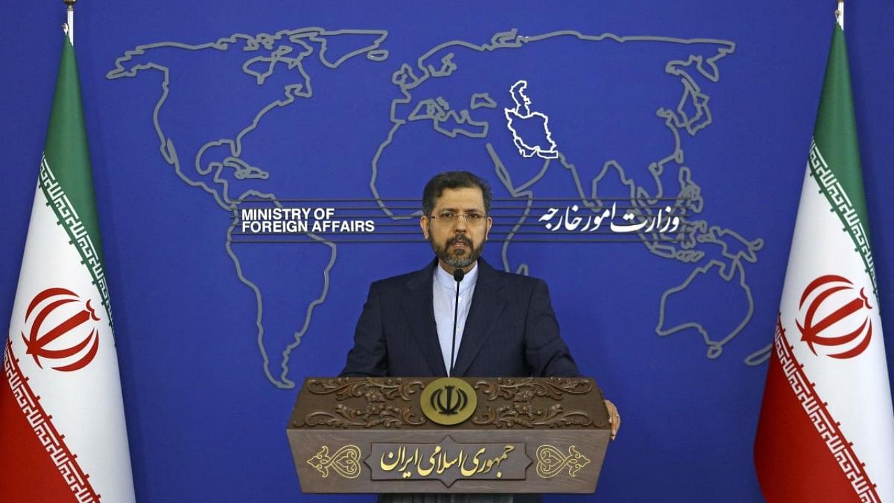 Iran's foreign ministry spokesman Saeed Khatibzadeh. Credit: AFP File Photo