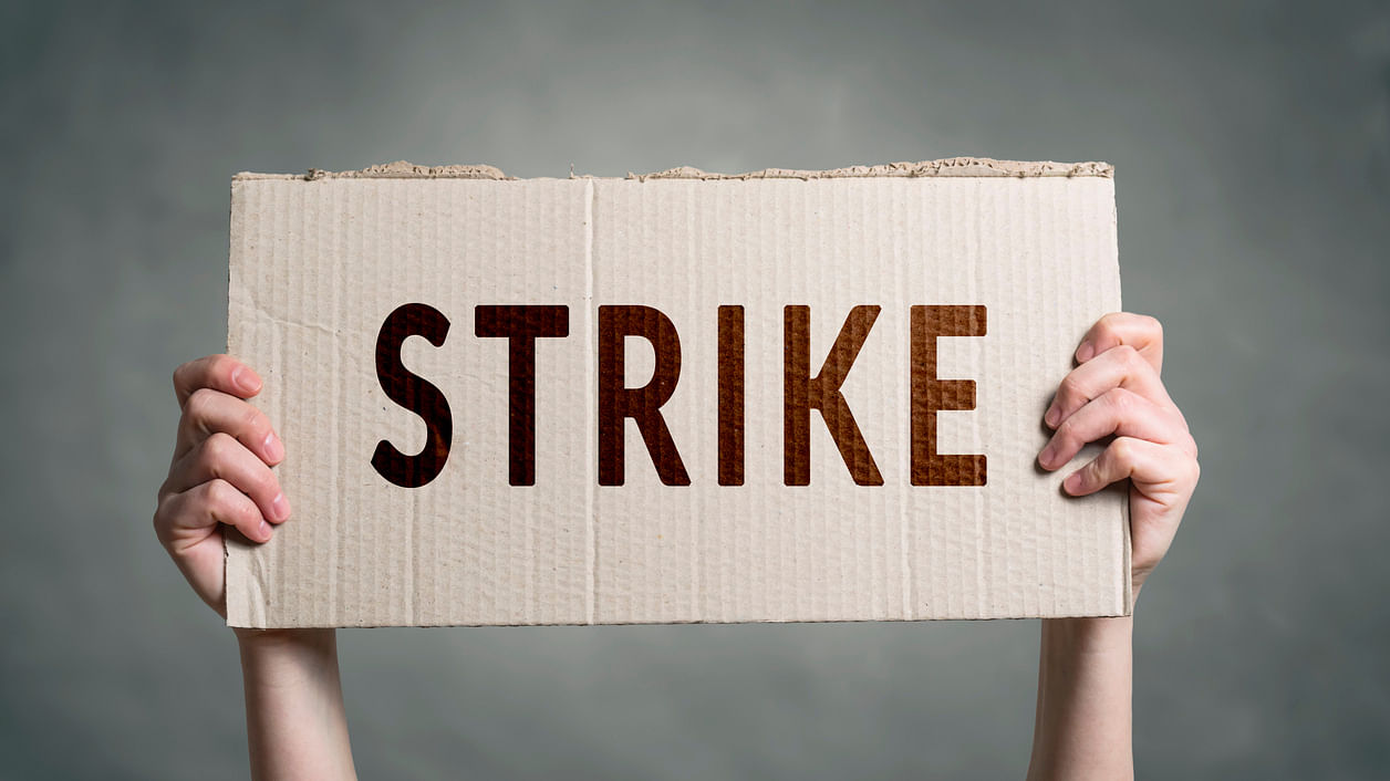Trade union leaders said transport and electricity sector workers, bank and insurance employees, scheme workers, domestic workers, hawkers, beedi workers, construction workers will join the strike. Representative image. Credit: iStock Photo