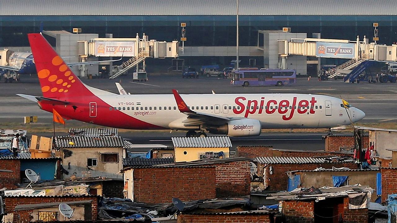 A file photo of a Spicejet aircraft in Mumbai. Credit: Reuters Photo