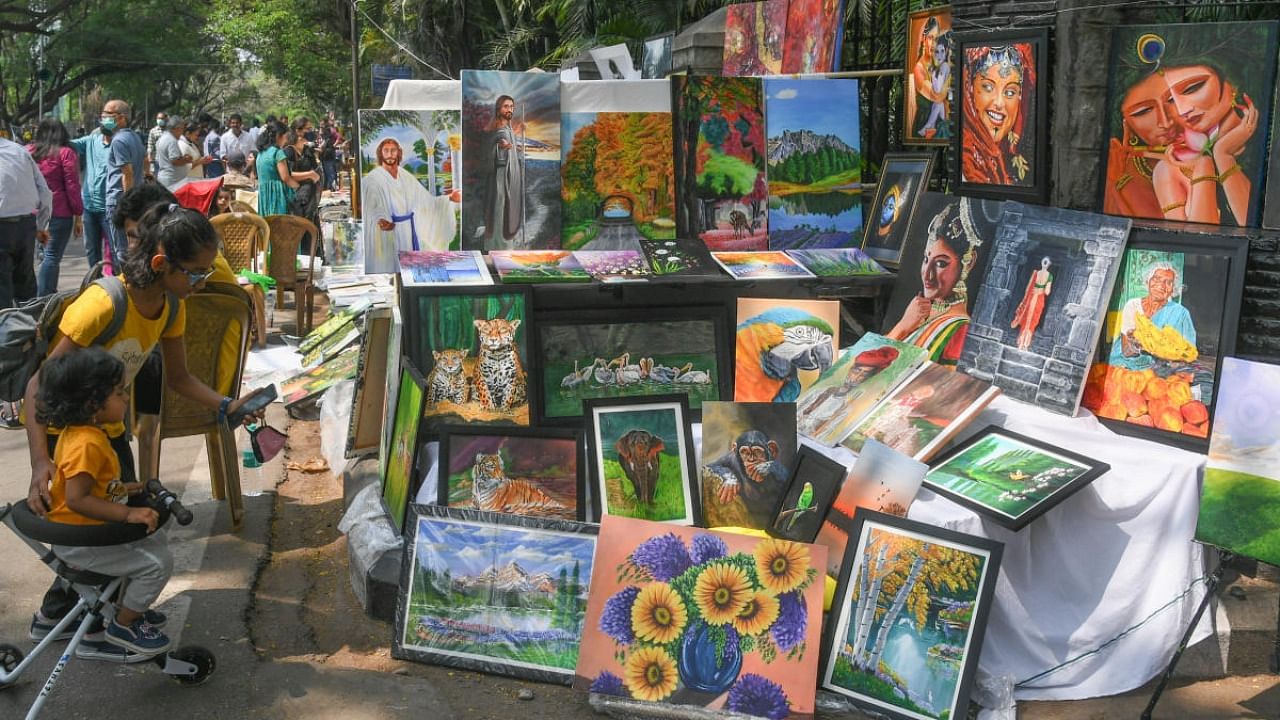 A stall at the arts festival. Credit: DH Photo