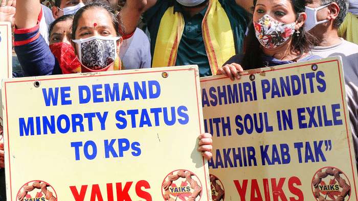 Having lived peacefully for thousands of years as an indigenous religious minority, the cry for help from these Kashmiri Hindus fell on deaf ears globally. Credit: PTI Photo