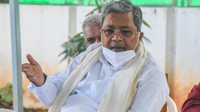 Karnataka Opposition leader Siddaramaiah. Credit: DH File Photo