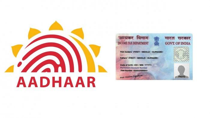 The last date for linking PAN with Aadhaar card is March 31. Credit: DH Collage