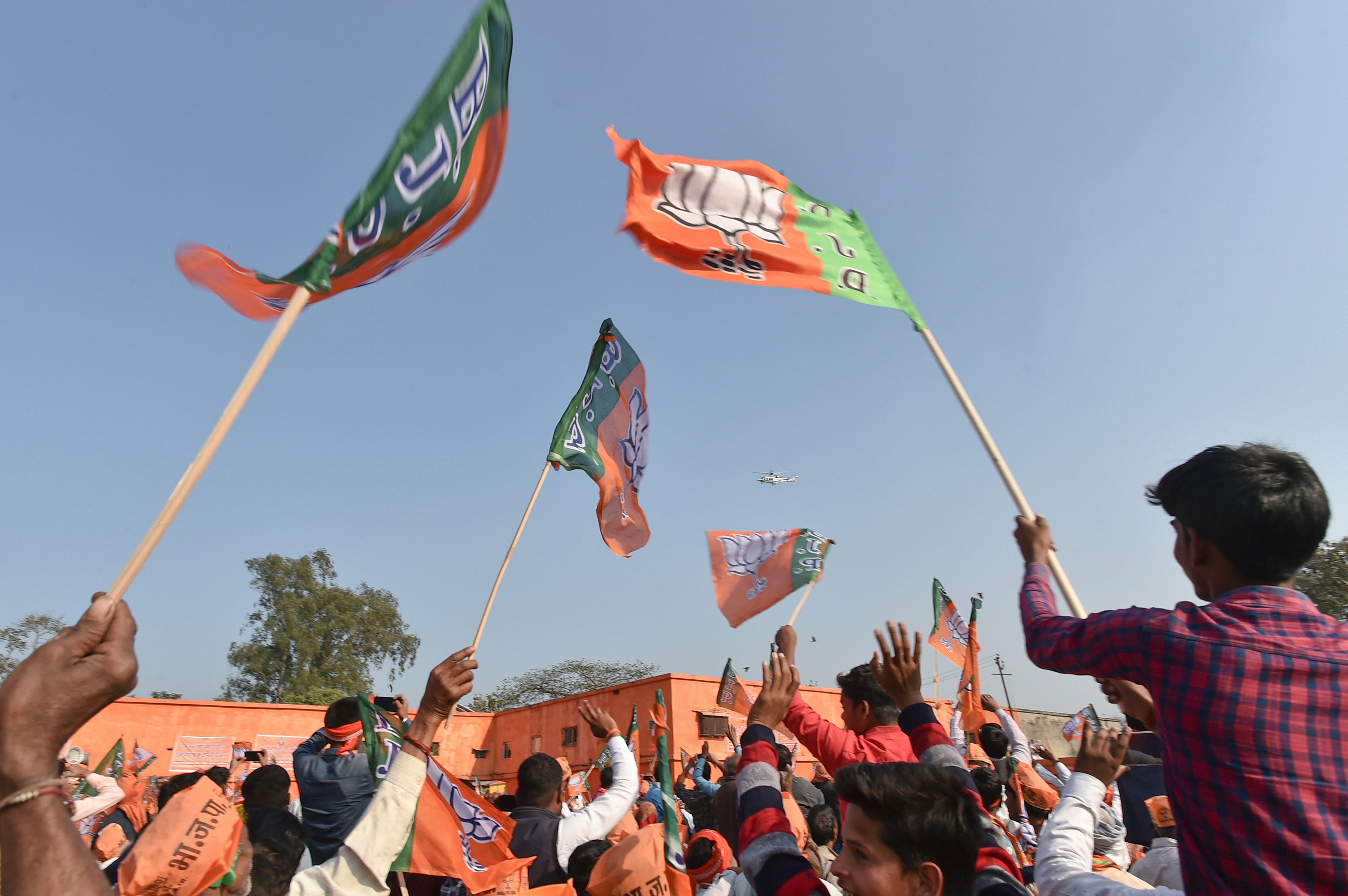 BJP flag. Credit: PTI Photo