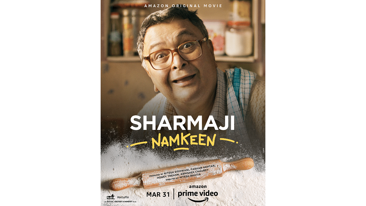 The official poster of 'Sharmaji Namkeen'. Credit: Prime Video