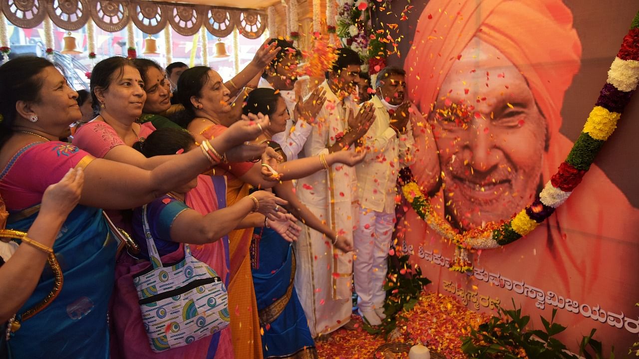 The late Swamiji is highly revered in the state. Credit: DH File Photo