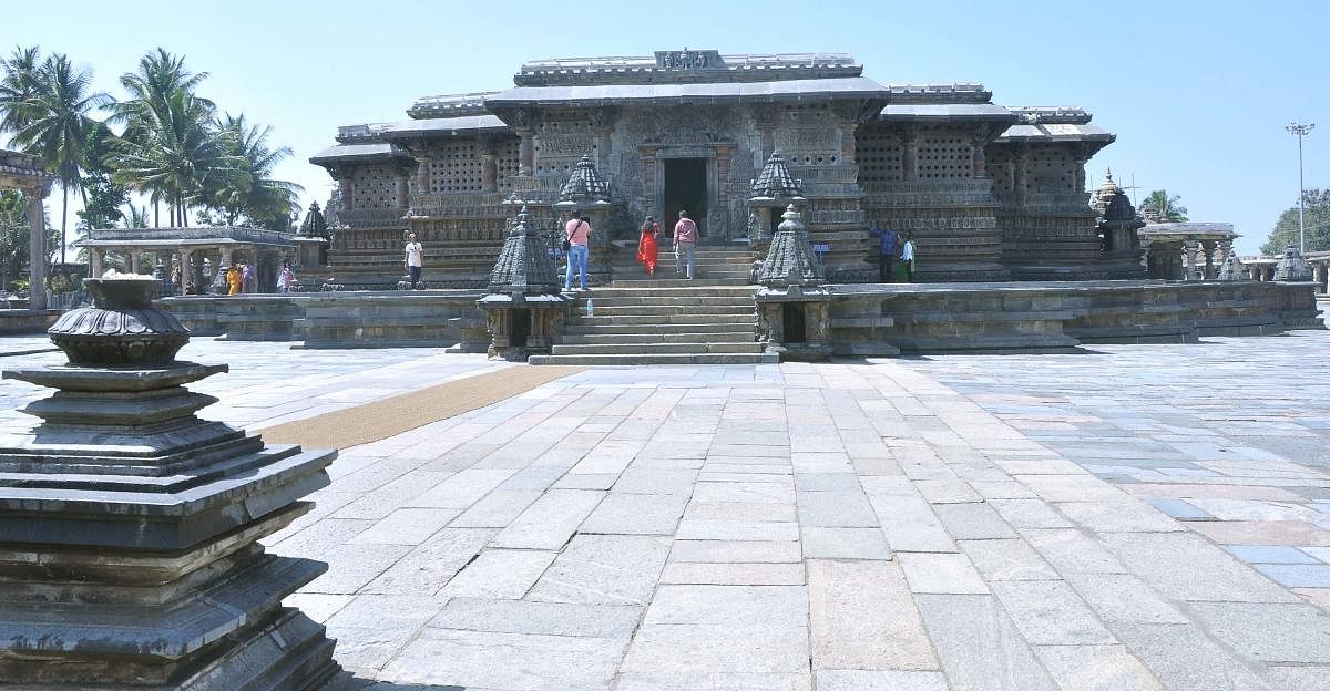 Hoysala temple in Belur.