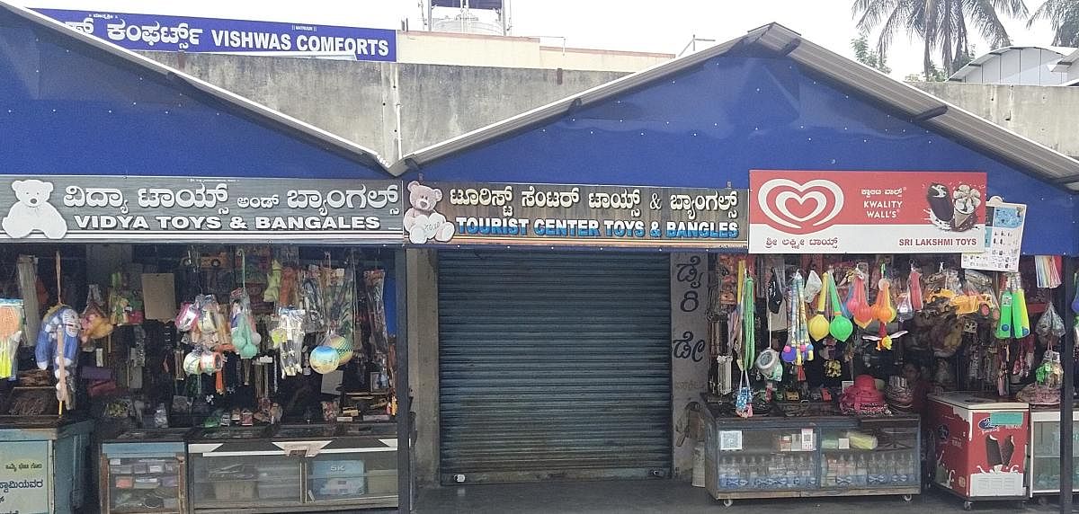 The trader, who has been issued a notice, has been doing business at the commercial complex for the last 40 years. Credit: DH Photo