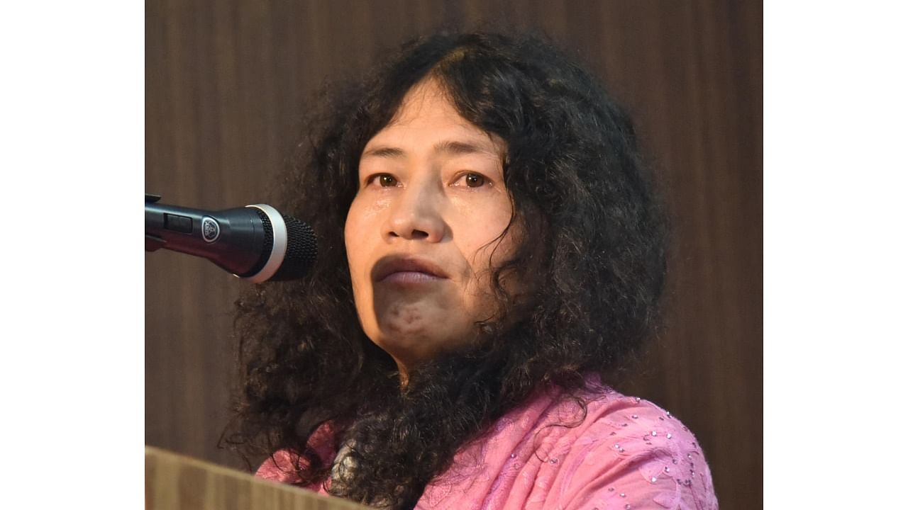 Rights activist Irom Sharmila. Credit: DH File Photo/Janardhan B K