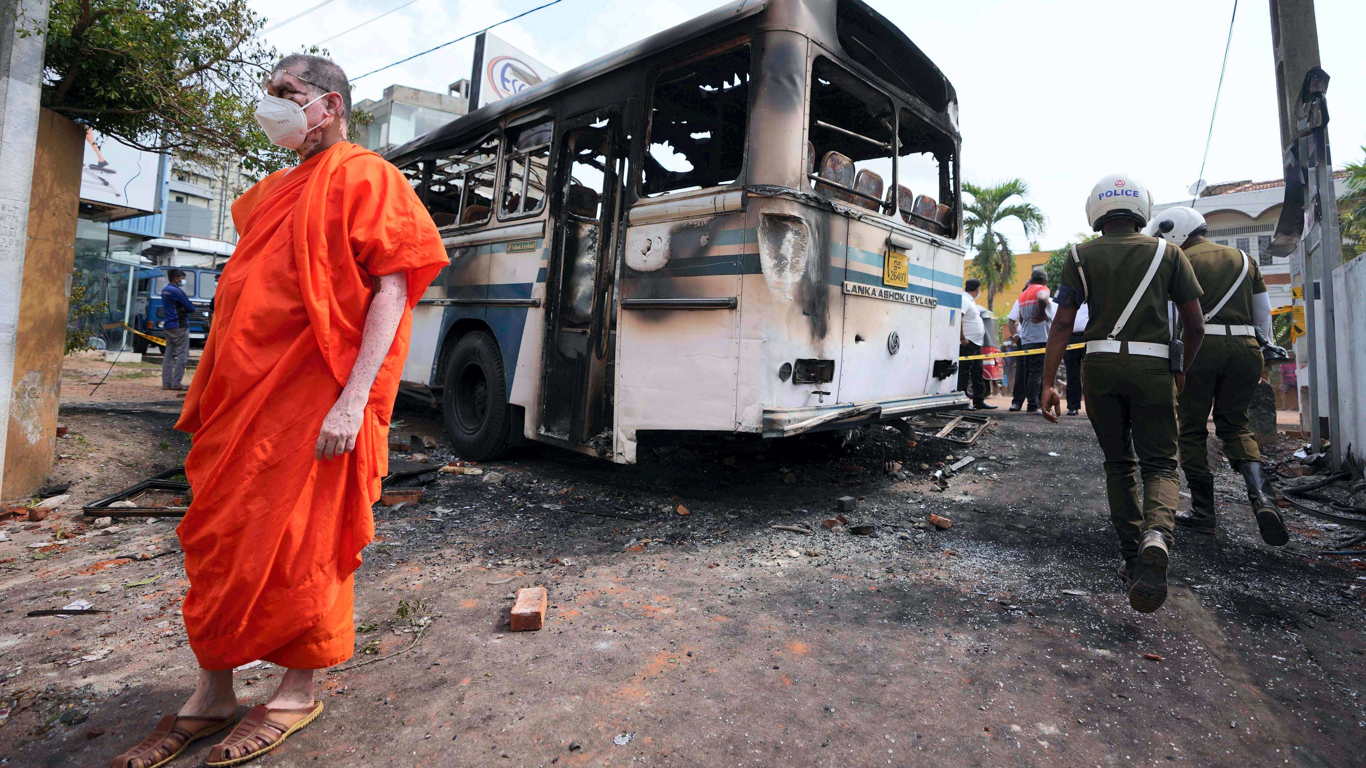 A severe shortage of foreign currency has left Rajapaksa's government unable to pay for essential imports, including fuel, leading to debilitating power cuts lasting up to 13 hours. Credit: AP Photo