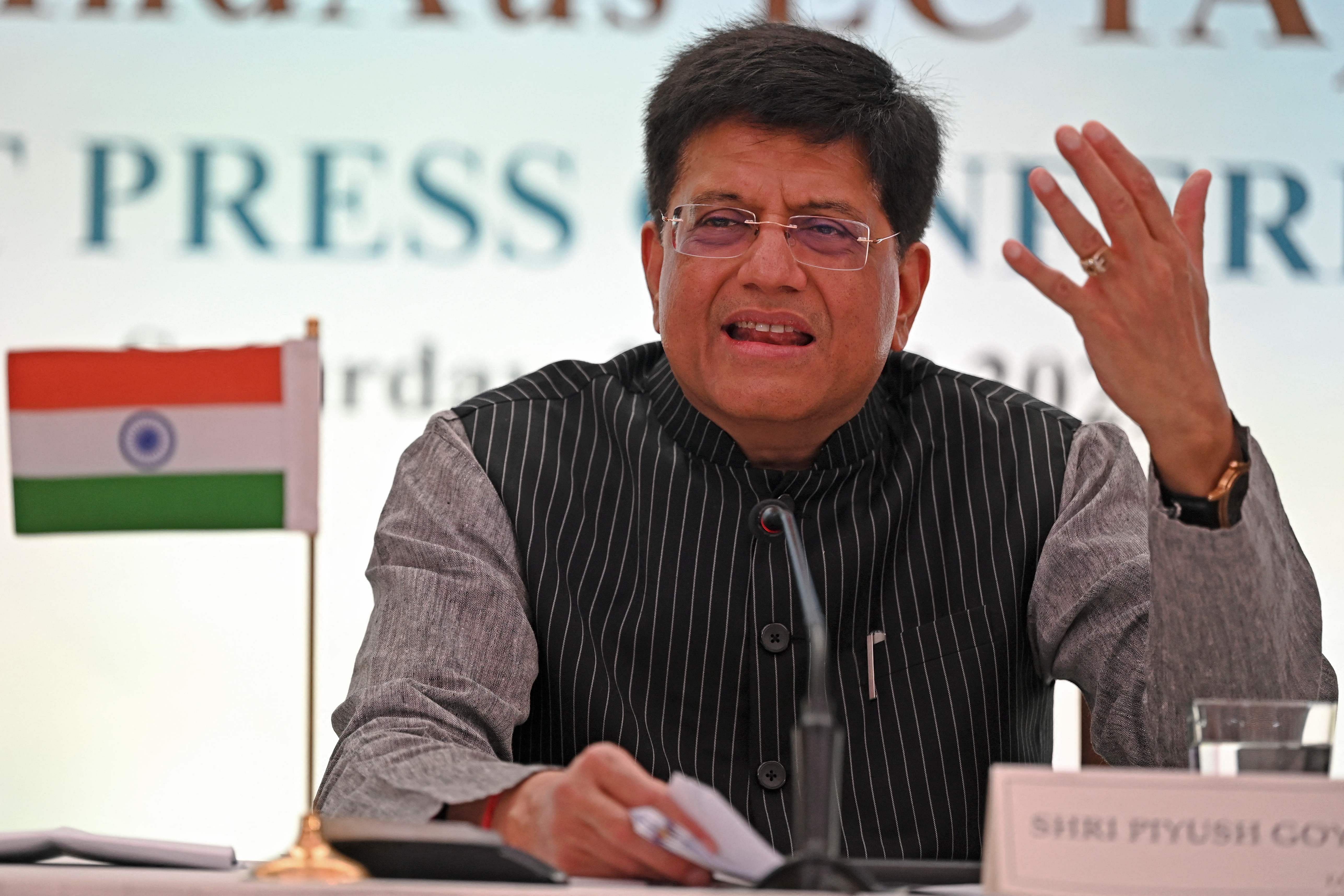 India’s Commerce Minister Piyush Goyal. Credit: AFP Photo