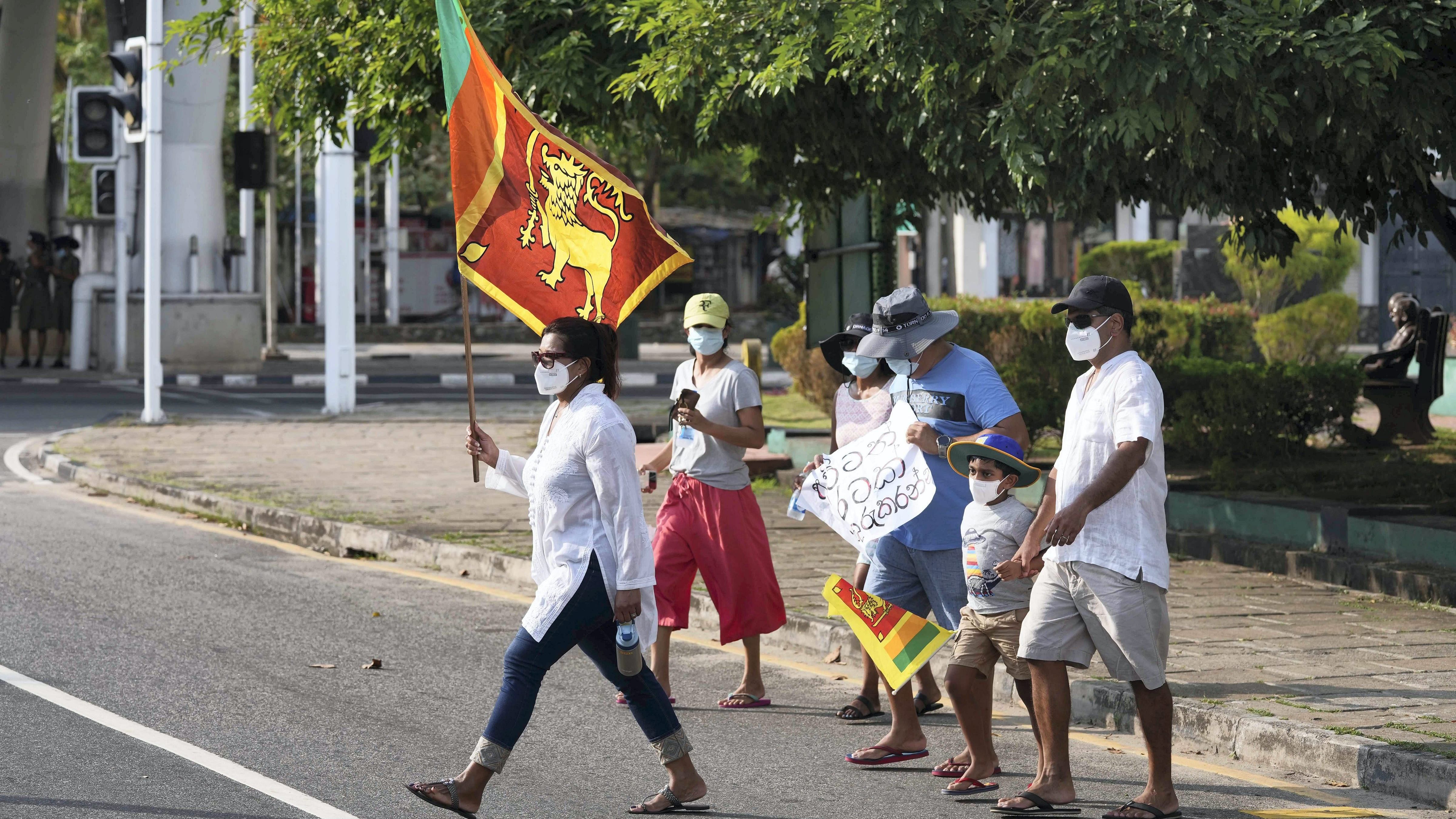 Dollar crunch, mainly due to foreign borrowings, led to Sri Lanka's massive economic downfall. Credit: AP Photo