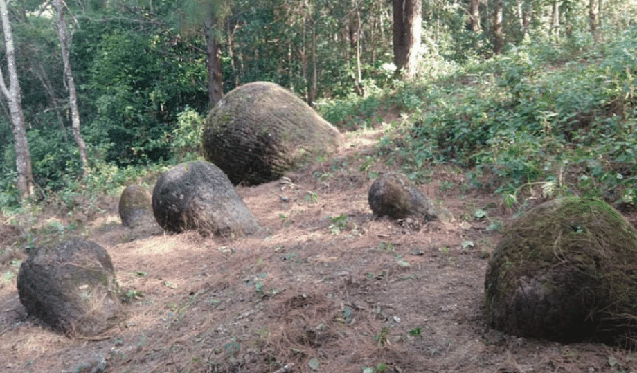 Similar jars, some of which span up to three metres high and two metres wide, have previously been uncovered in Laos and Indonesia. Credit: Twitter