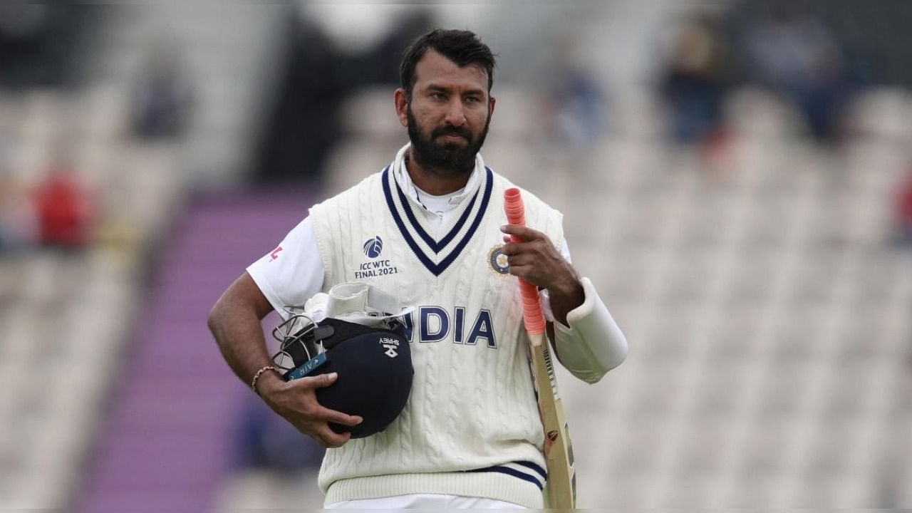  Indian cricketer Cheteshwar Pujara. Credit: AP FILE PHOTO