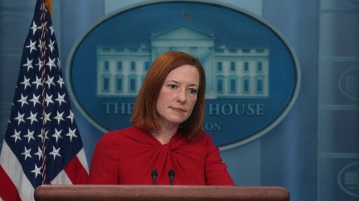 White House Press Secretary Jen Psaki holds a press briefing. Credit: REUTERS