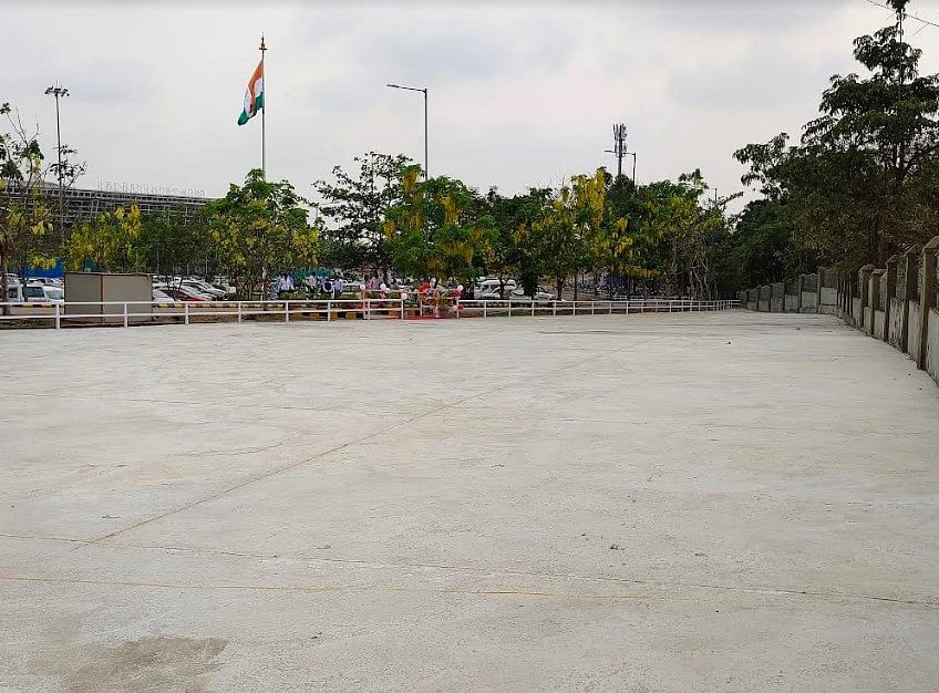 Mangalore Airport opens two wheeler parking lot. Credit: Special Arrangement