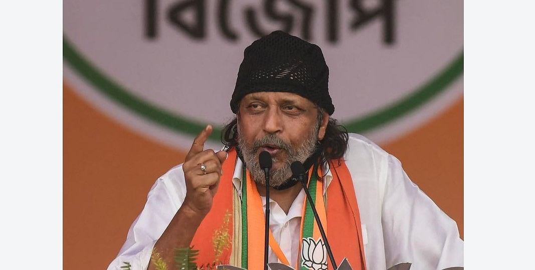 Former Bollywood actor and BJP leader Mithun Chakraborty. Picture Credit: AFP