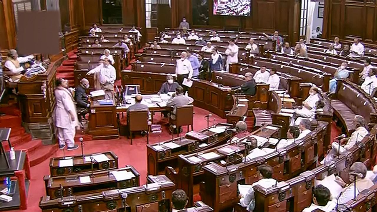 A view of the Rajya Sabha during the second phase of the Budget session in New Delhi. Credit: PTI File Photo