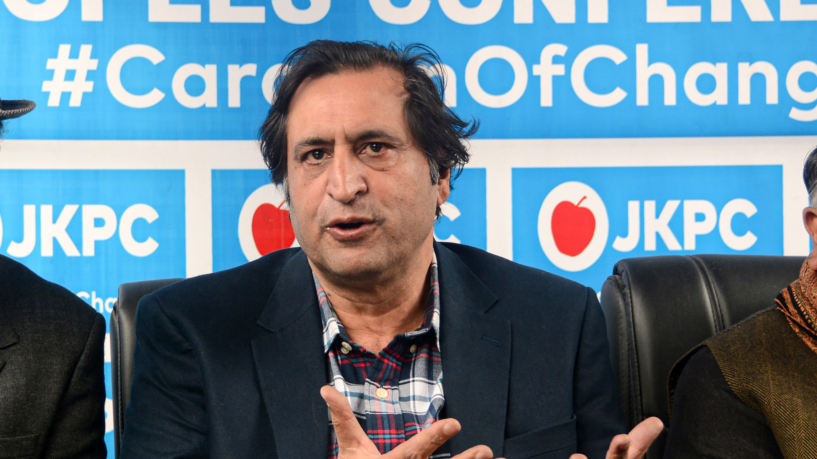 Peoples Conference chairman Sajad Gani Lone. Credit: PTI File Photo