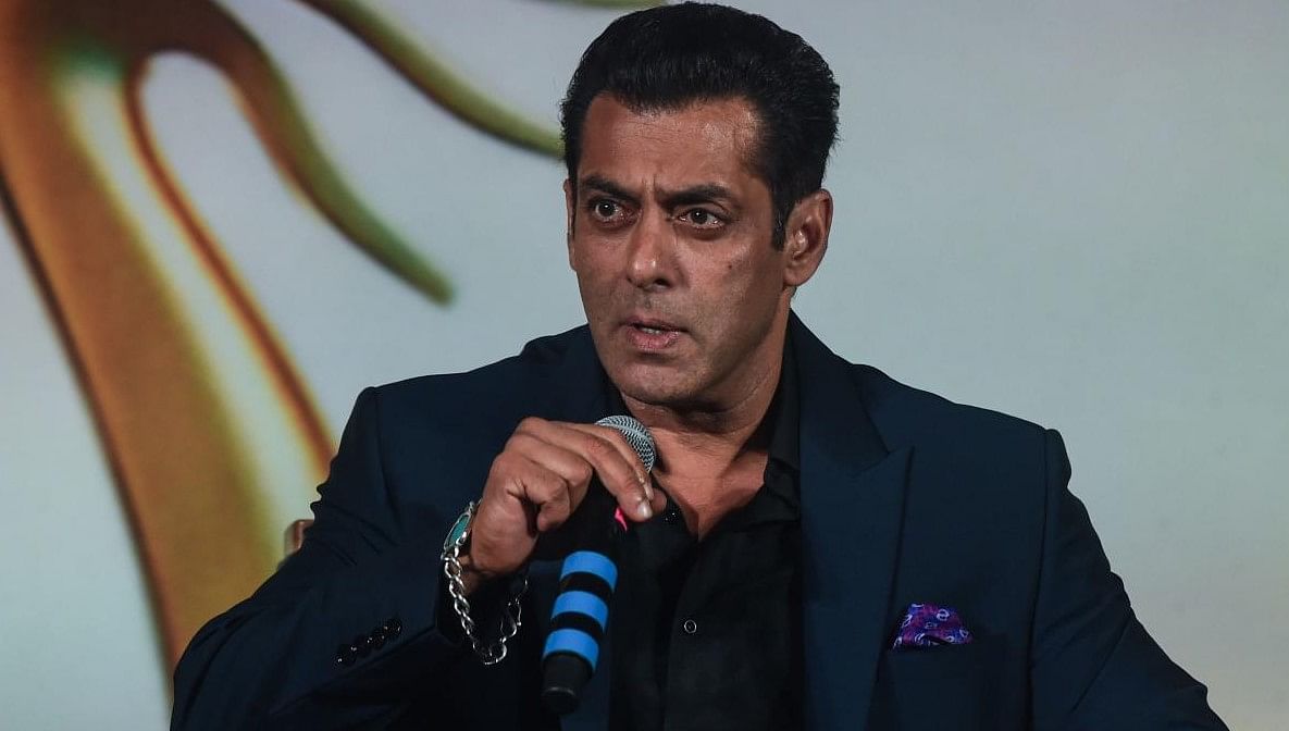 Bollywood actor Salman Khan speaks during a press conference. Credit: AFP FILE PHOTO