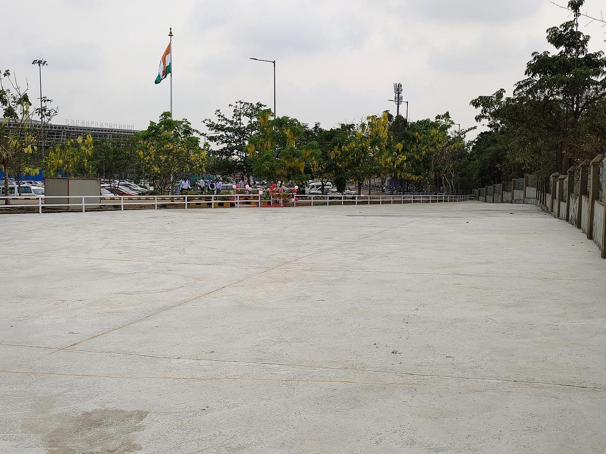 The new parking lot for two-wheelers at Mangaluru International Airport.