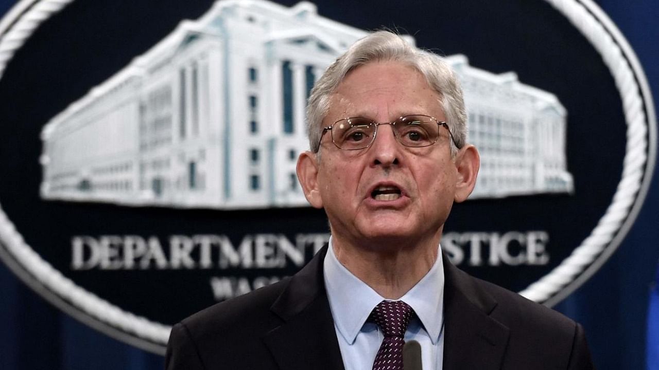 US Attorney General Merrick Garland. Credit: AFP file photo