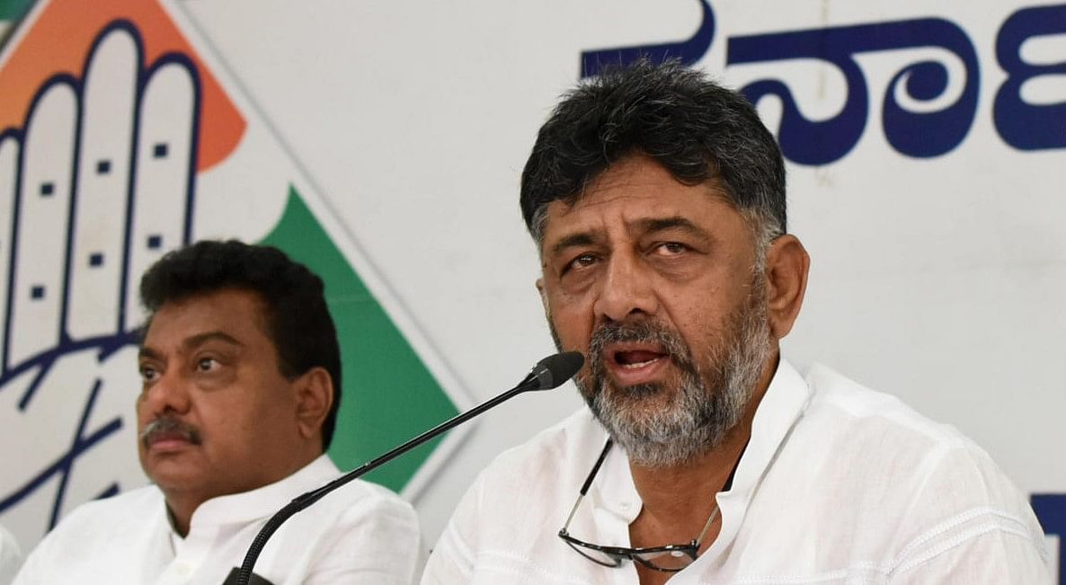 Karnataka Pradesh Congress Committee (KPCC) president DK Shivakumar . DH PHOTO/PUSHKAR V