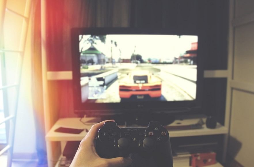 Game played using Sony PlayStation console and controller. Picture Credit: Pixabay