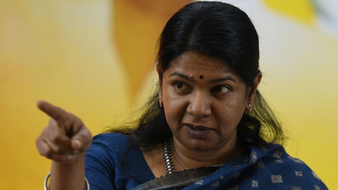 Imposing a link language will not help unite the country but only help split it, Kanimozhi said. Credit: AFP File photo