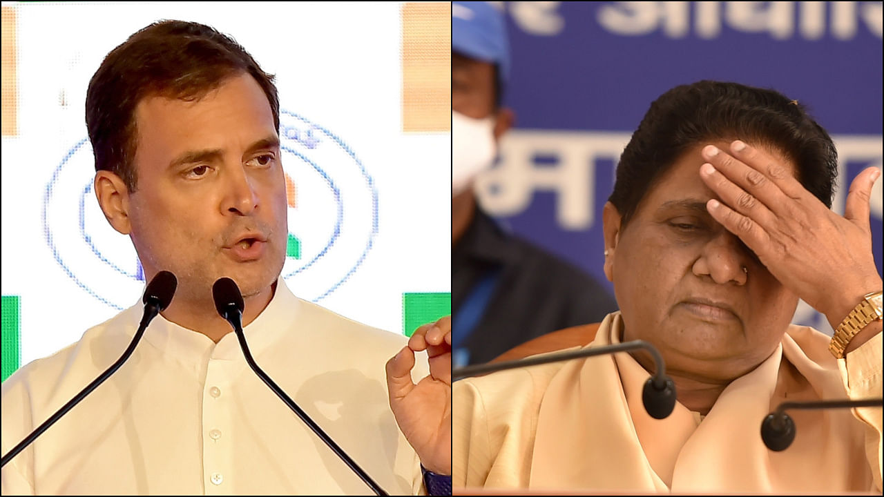 "Today, Mayawati says I will not fight for them. Open passage has been given. Why? Because of CBI, ED and Pegasus. Credit: PTI Photos