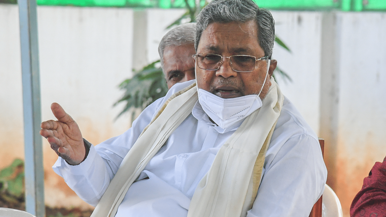 Siddaramaiah. Credit: DH Photo