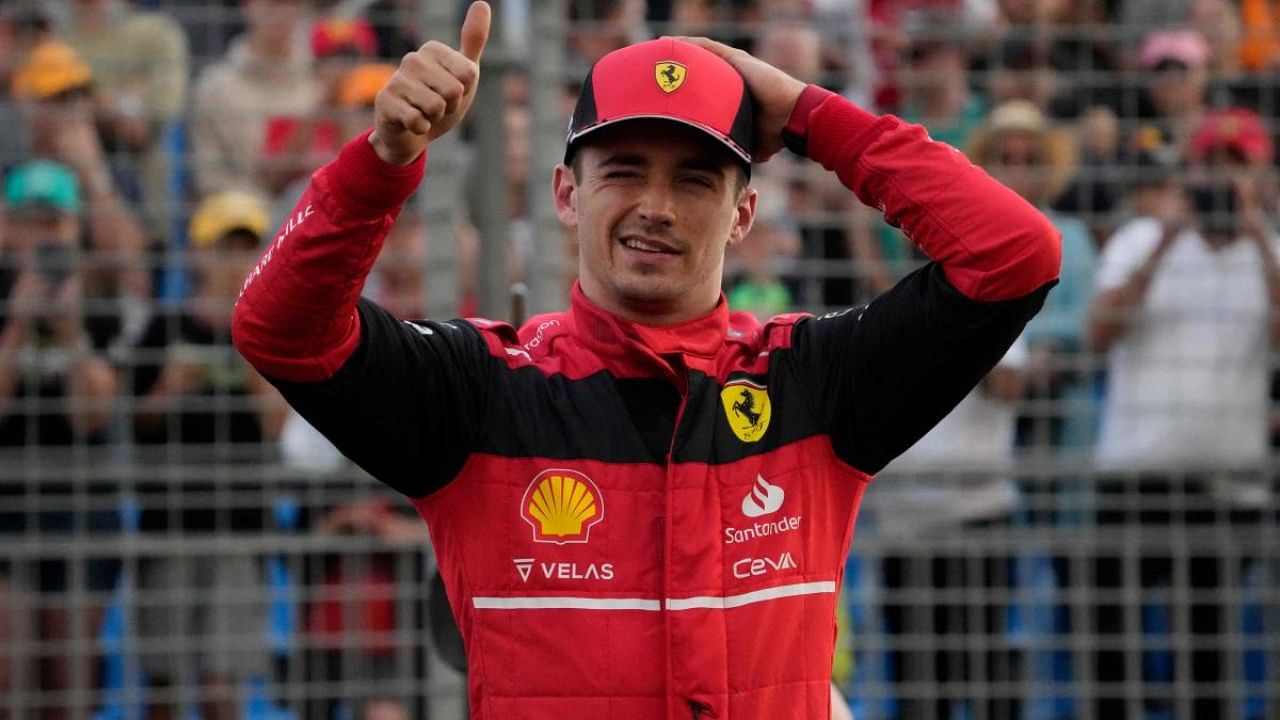 Ferrari's Monegasque driver Charles Leclerc. Credit: AFP Photo