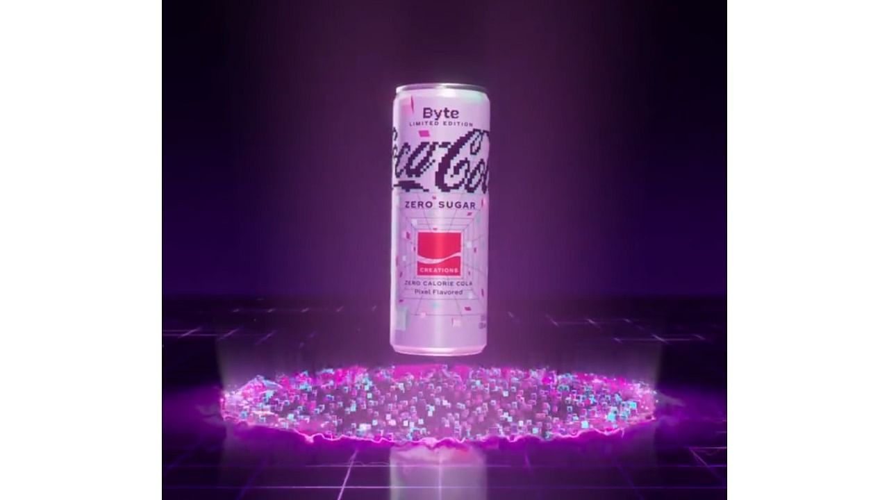 A screengrab of the Coca-Cola Zero Sugar Byte, a limited-edition flavour of  Coca-Cola's renowned soft drink. Credit: Twitter/@CocaCola
