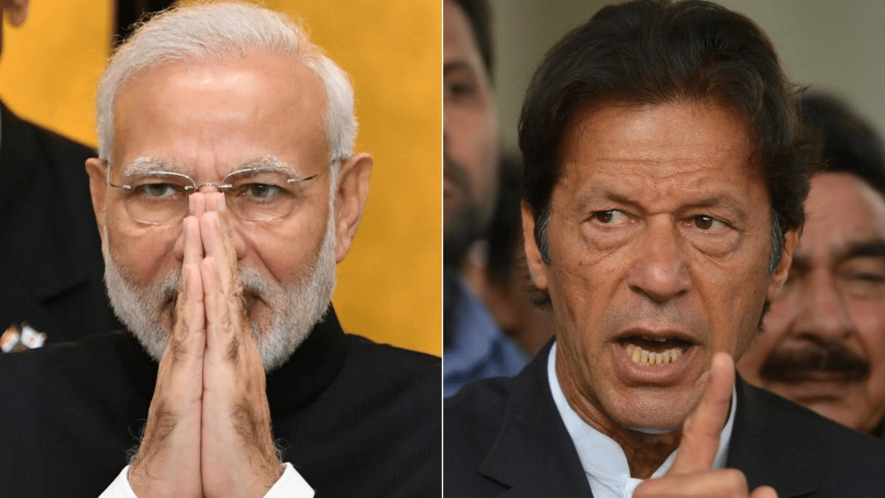 Prime Minister Narendra Modi and Former Pak PM Imran Khan. Credit: PTI Photo