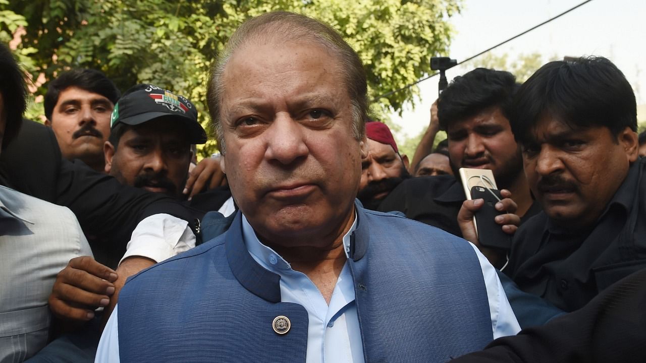 Former Pakistan PM Nawaz Sharif. Credit: AFP File Photo