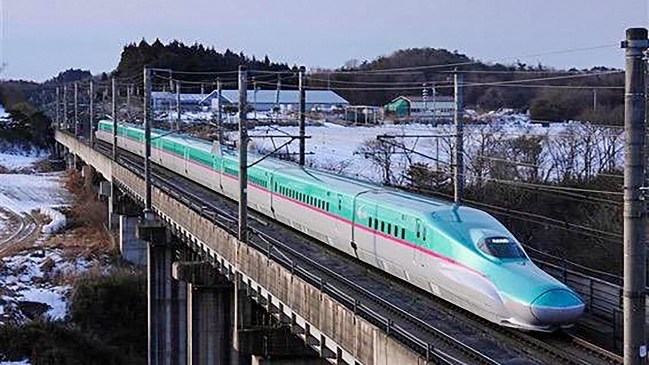 Japan's high speed Shinkansen train. Credit: PTI Photo