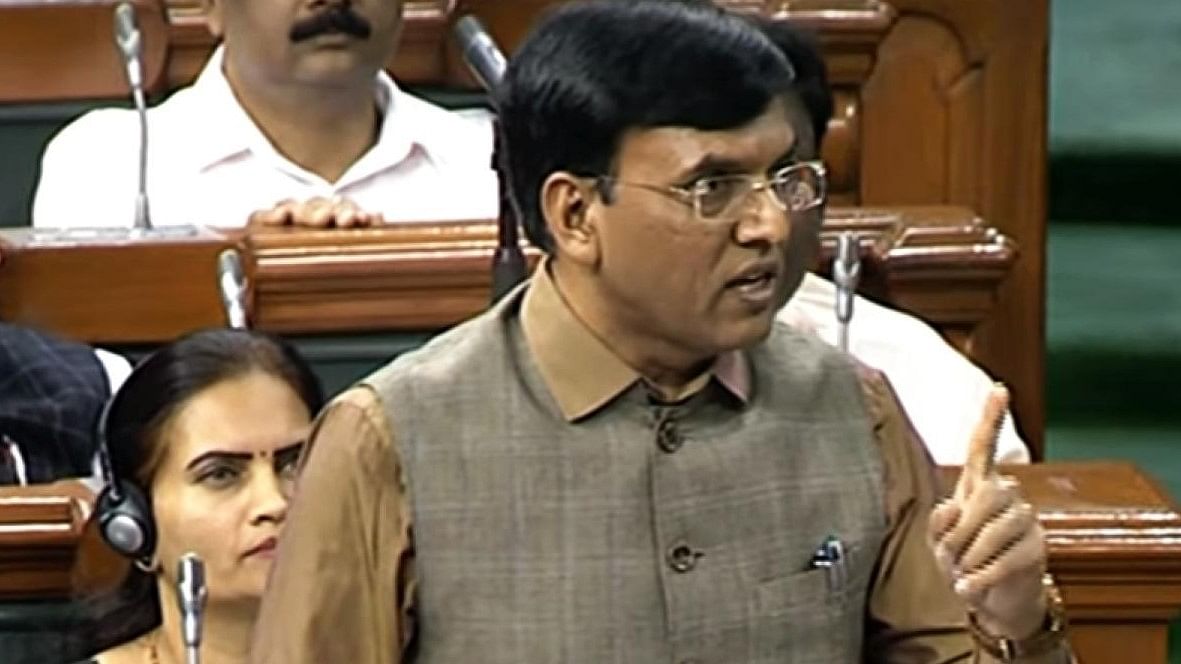 Union Health Minister Mansukh Mandaviya speaks in Lok Sabha. Credit: IANS