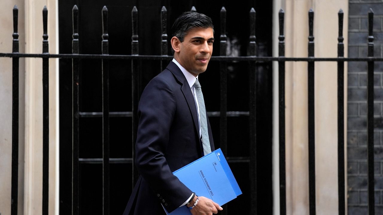 UK Finance Minister and Chancellor Rishi Sunak. Credit: AP/PTI Photo