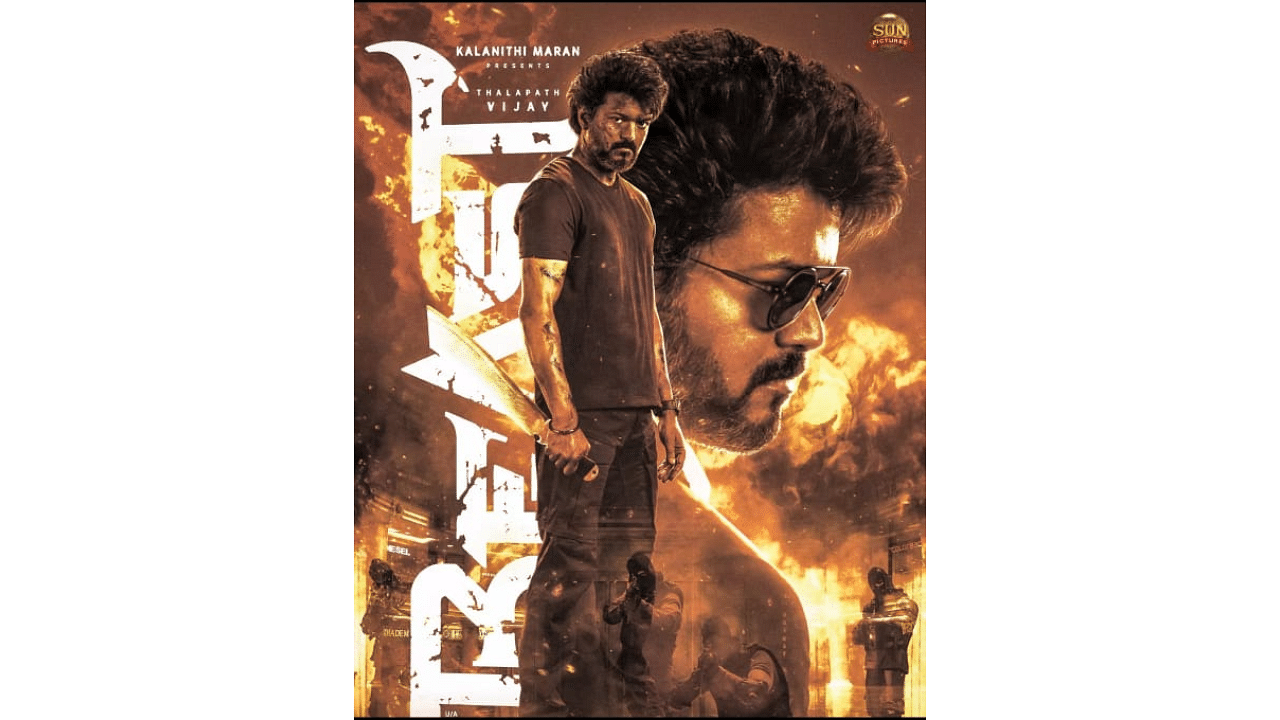 Beast poster. Credit: Instagram/@thalapathyvijay_official