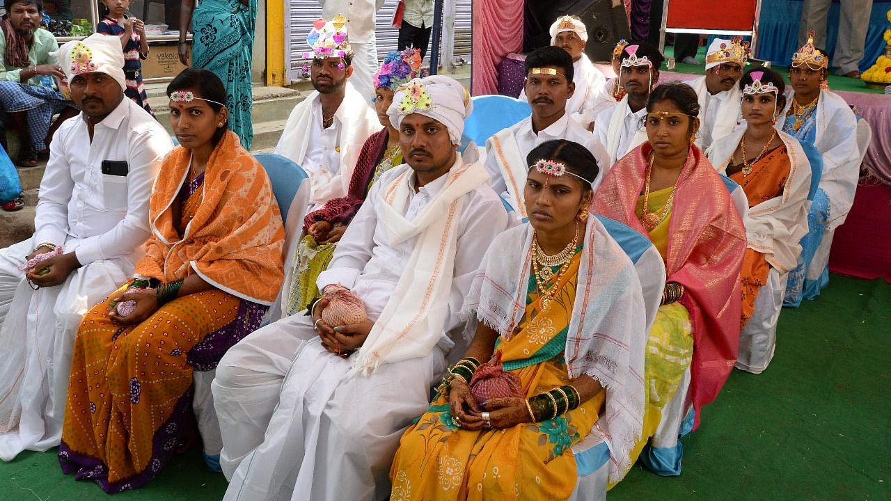 The free mass marriages under the scheme will be conducted on April 28, May 11 and 25 in select 'A' category Muzrai temples. Credit: DH File Photo