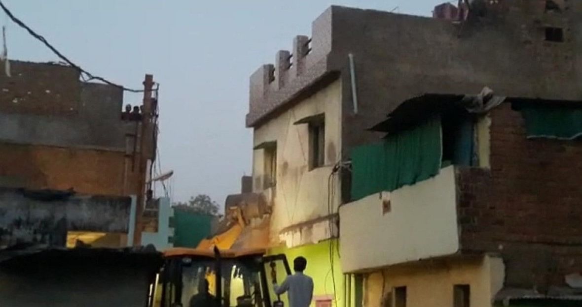 Among houses bulldozed in MP's Khargone, one was built under PMAY. Credit: IANS