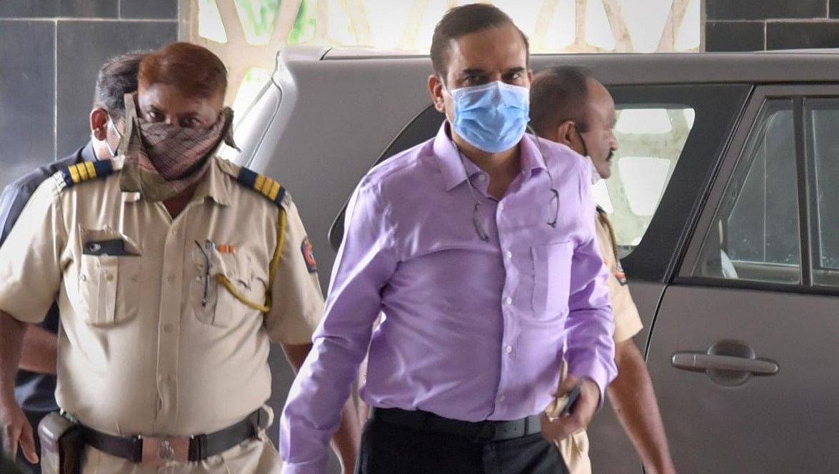 Former Mumbai Police Commissioner Param Bir Singh arrives at the CID Office at Konkan Bhavan, Belapur in Navi Mumbai. Credit: PTI