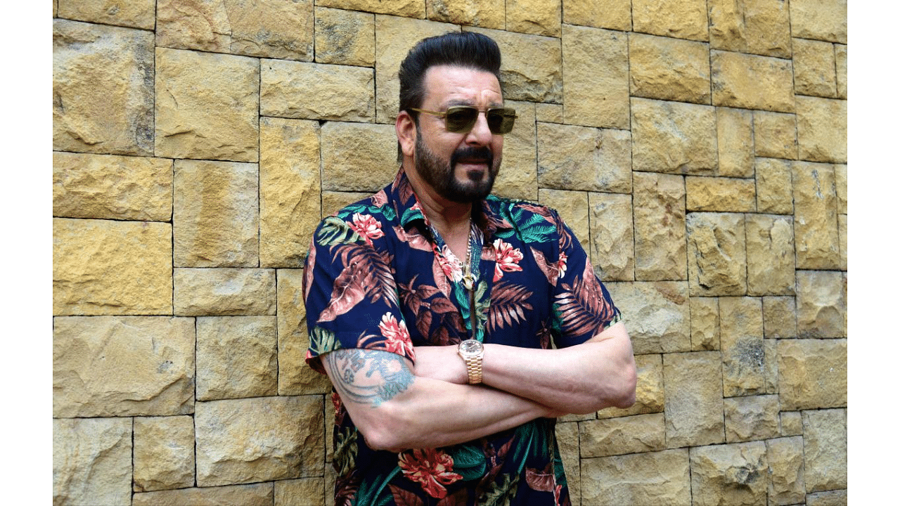 Actor Sanjay Dutt during the promotions of 'KGF Chapter 2'. Credit: AFP Photo/Sujit Jaiswal