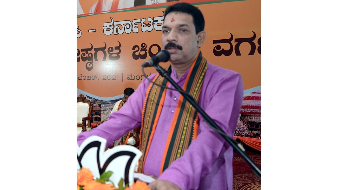 Karnataka BJP President Nalin Kumar Kateel. Credit: DH File Photo